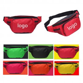 Promotional 3 Zipper Waist Fanny Pack