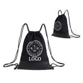 Canvas Drawstring Sports Bag with Logo