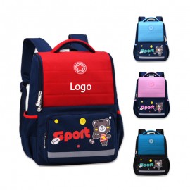 Waterproof Kids School Backpack with Reflective Strips with Logo