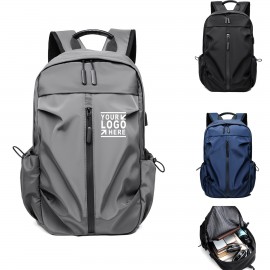 Lightweight Waterproof Laptop Unisex Backpack with Logo