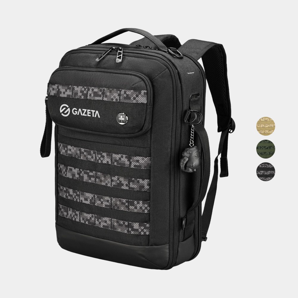 SwissDigital BERG RFID Protection Large Hybrid Briefcase with Logo