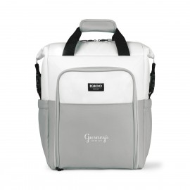 Igloo Seadrift Switch Backpack Cooler - White-Grey with Logo