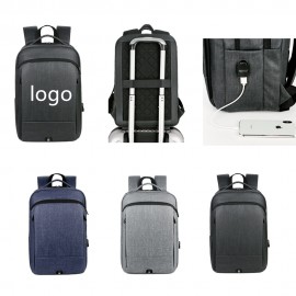 Logo Branded Fashion Unisex Water Proof Luggage Backpack With USB Port  Logo Branded Fashion Unisex Water Proof Luggage Backpack With USB Port