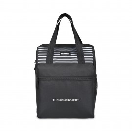 Personalized Igloo Leftover Essentials Backpack Cooler - Black & White Stripes