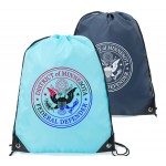 Heavy Duty Full Color Drawstring Backpack w/ Reinforced Edge (14" x 18") with Logo