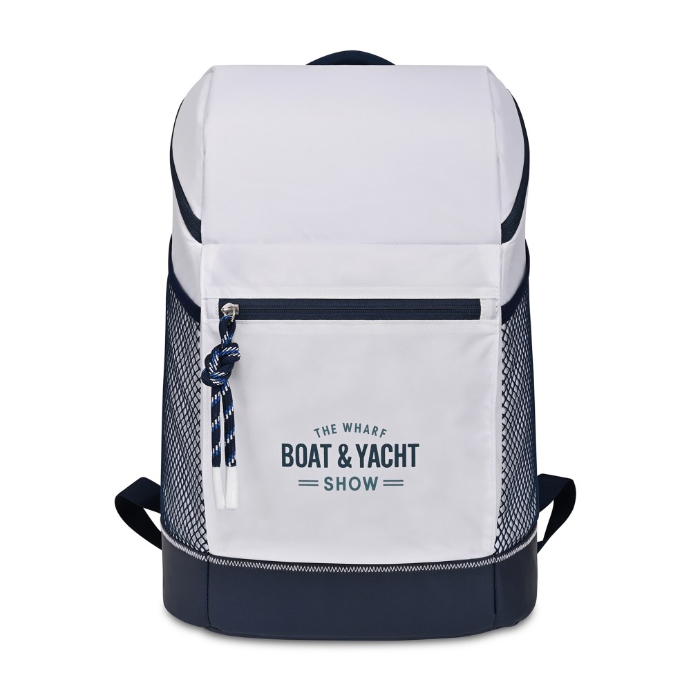 Customized Harborside Backpack Cooler - White