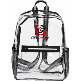 Eco-Friendly Waterproof Clear drawstring Backpack with Logo  Eco-Friendly Waterproof Clear drawstring Backpack with Logo