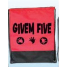 Half Polyester Half Mesh Backpack (13"x16") with Logo  Half Polyester Half Mesh Backpack (13"x16") with Logo