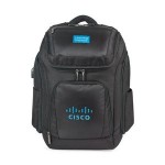Travis & Wells Velocity Charging Computer Backpack - Black Custom Printed