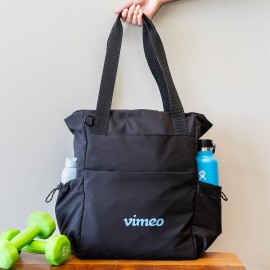 The Convertible Backpack Tote with Logo