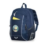 Atlas Laptop Backpack - Navy Blue with Logo