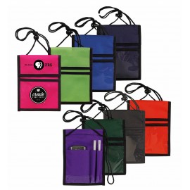 Custom Printed Multi-Pocket Phone Badge Holder