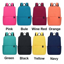 Lightweight Backpack for School Classic Basic Water Resistant Casual Daypack Plain Bookbag with Logo