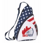 Stars and Stripes Sling Backpack with Logo