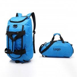 Logo Branded Convertible Backpack Duffle Bag