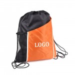Polyester Sports Drawstring Backpack with Logo