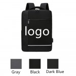 Business Reflective Laptop Backpack with USB Charging Port with Logo
