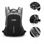 Laptop Backpack with USB Port and Combination Lock with Logo