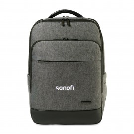 Samsonite Cablewood Laptop Backpack - Charcoal Heather with Logo