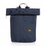 Dillon AWARE rPET Lightweight Foldable Backpack - Navy with Logo