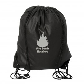 Logo Branded Urban Adventurer Non Woven Drawstring Backpack