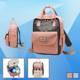 Logo Branded Nylon Backpack