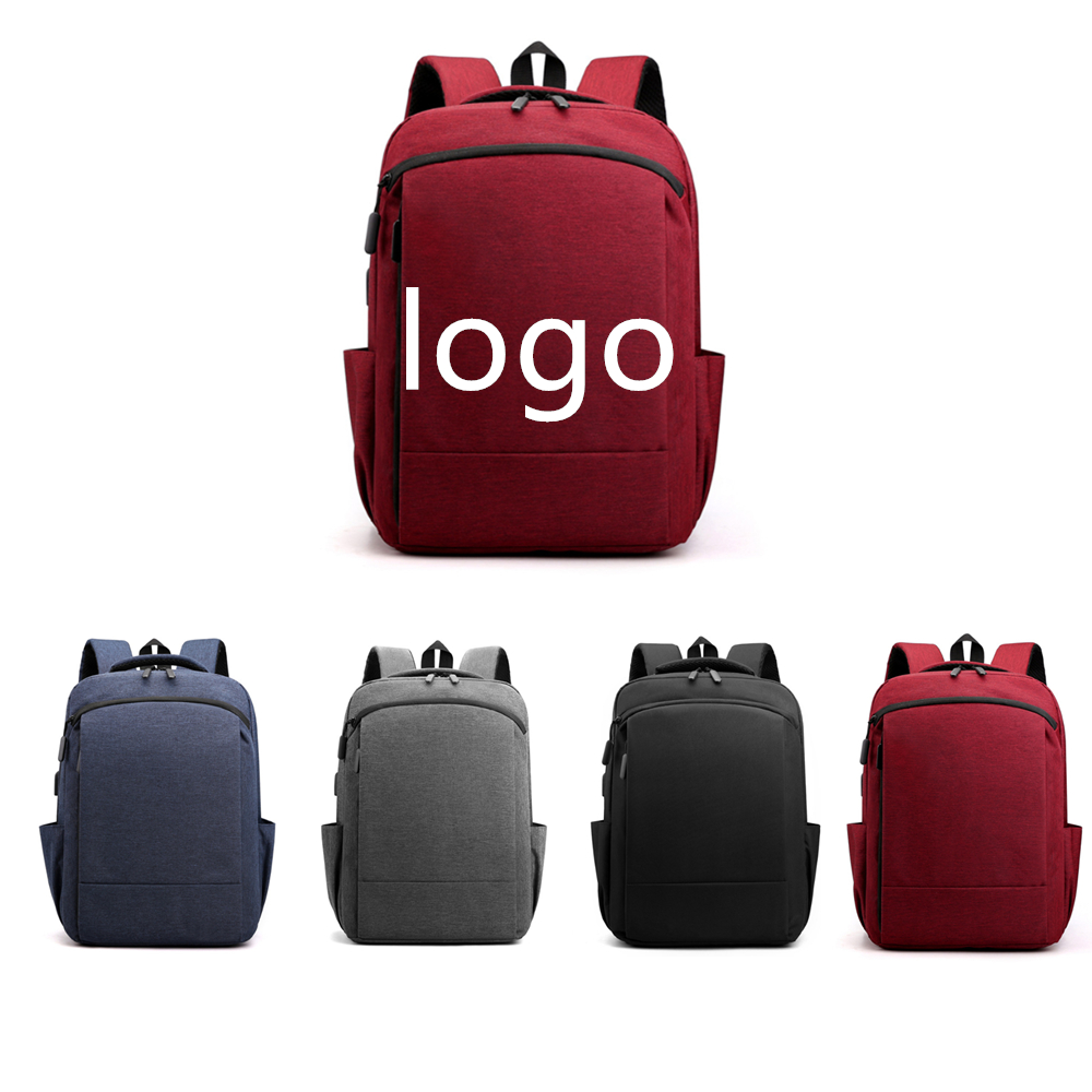 Multi Function Laptop Luggage Backpack with USB Ear Phone Ports with Logo