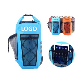 30L Waterproof Hiking Storage Backpack with Logo