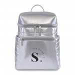 Promotional Aviana Metallics Mini Backpack Cooler - Metallic Silver
