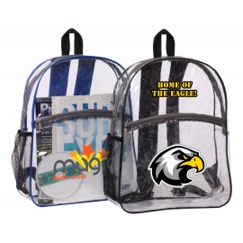 Clear Backpack with Logo