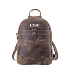 Vintage Leather Travel Bag with Logo  Vintage Leather Travel Bag with Logo