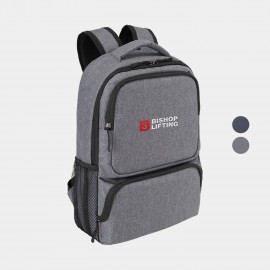 RejuVe Heather Lite Executive Business Backpack with Logo