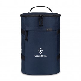 Customized Renew rPET Backpack Cooler - Navy