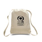 Canvas Sports Backpack - Heat Transfer (Natural) with Logo