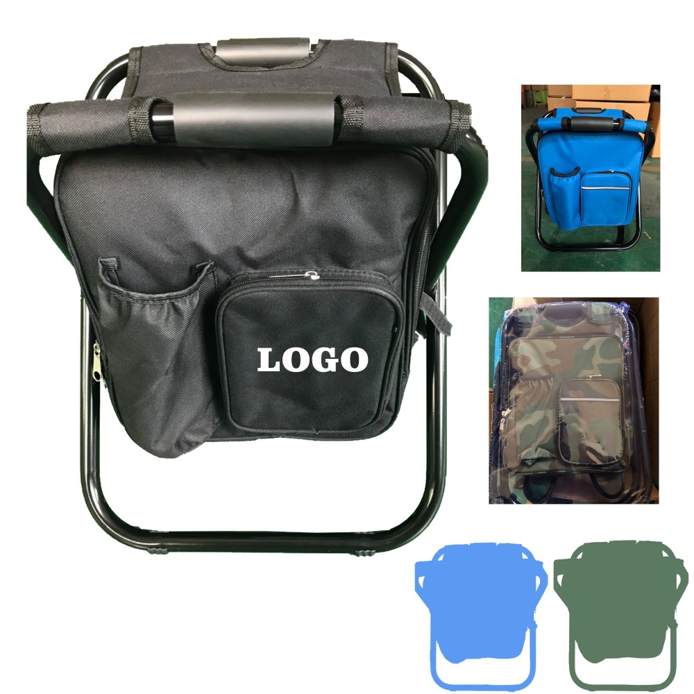 Outdoors Cooler Backpack Chair MOQ 10PCS with Logo