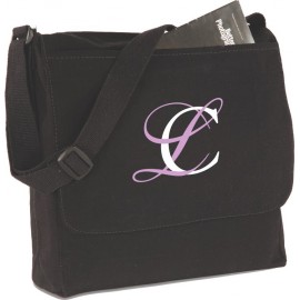 Messenger Bag - Black with Logo