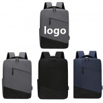 Unisex Customizable Waterproof Oxford Cloth Backpack With USB Port with Logo