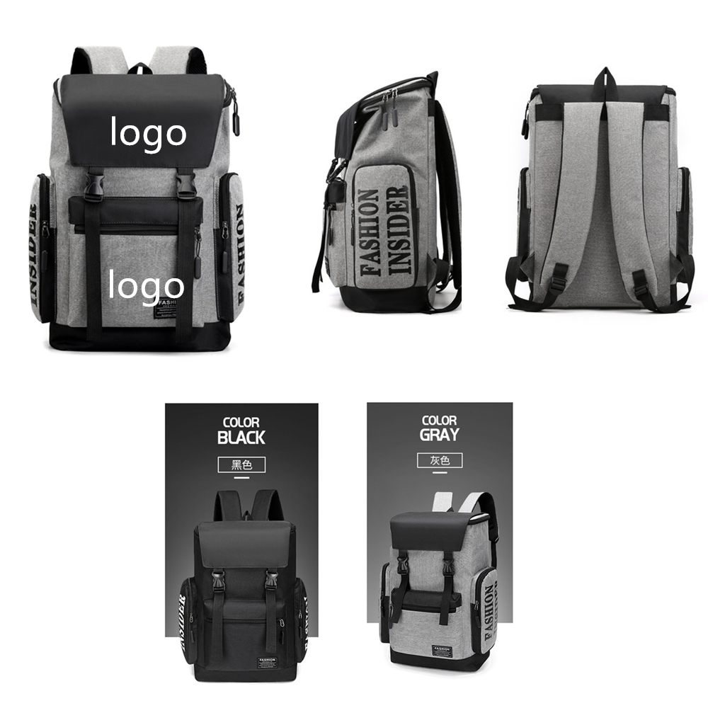 Unisex College Student Business Large Capacity Laptop Backpack with Logo Unisex College Student Business Large Capacity Laptop Backpack with Logo