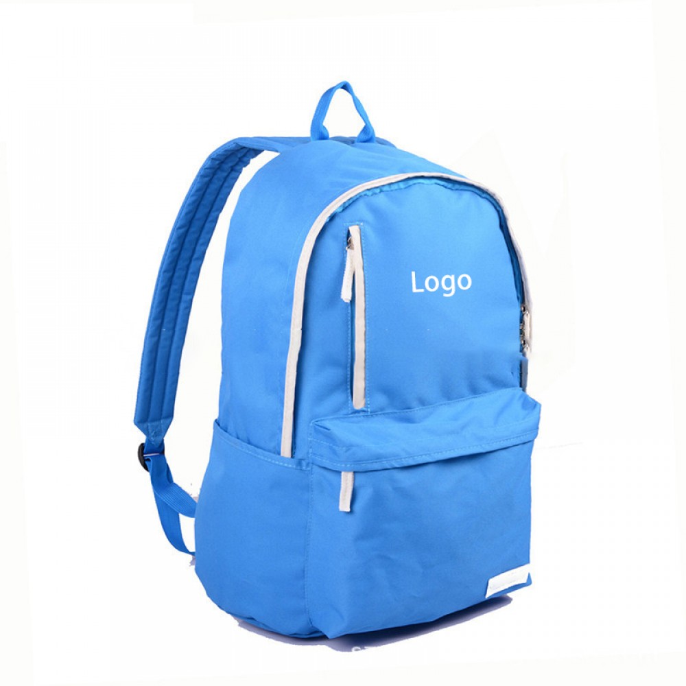 Nylon Casual Backpack with Logo