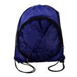 Customized Heavy Duty Soccer Mesh Bag w/ Front Zipper Drawstring Backpack (14" x 18")