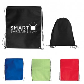 Jumbo Non-Woven Drawstring Cinch-Up Backpack with Logo  Jumbo Non-Woven Drawstring Cinch-Up Backpack with Logo