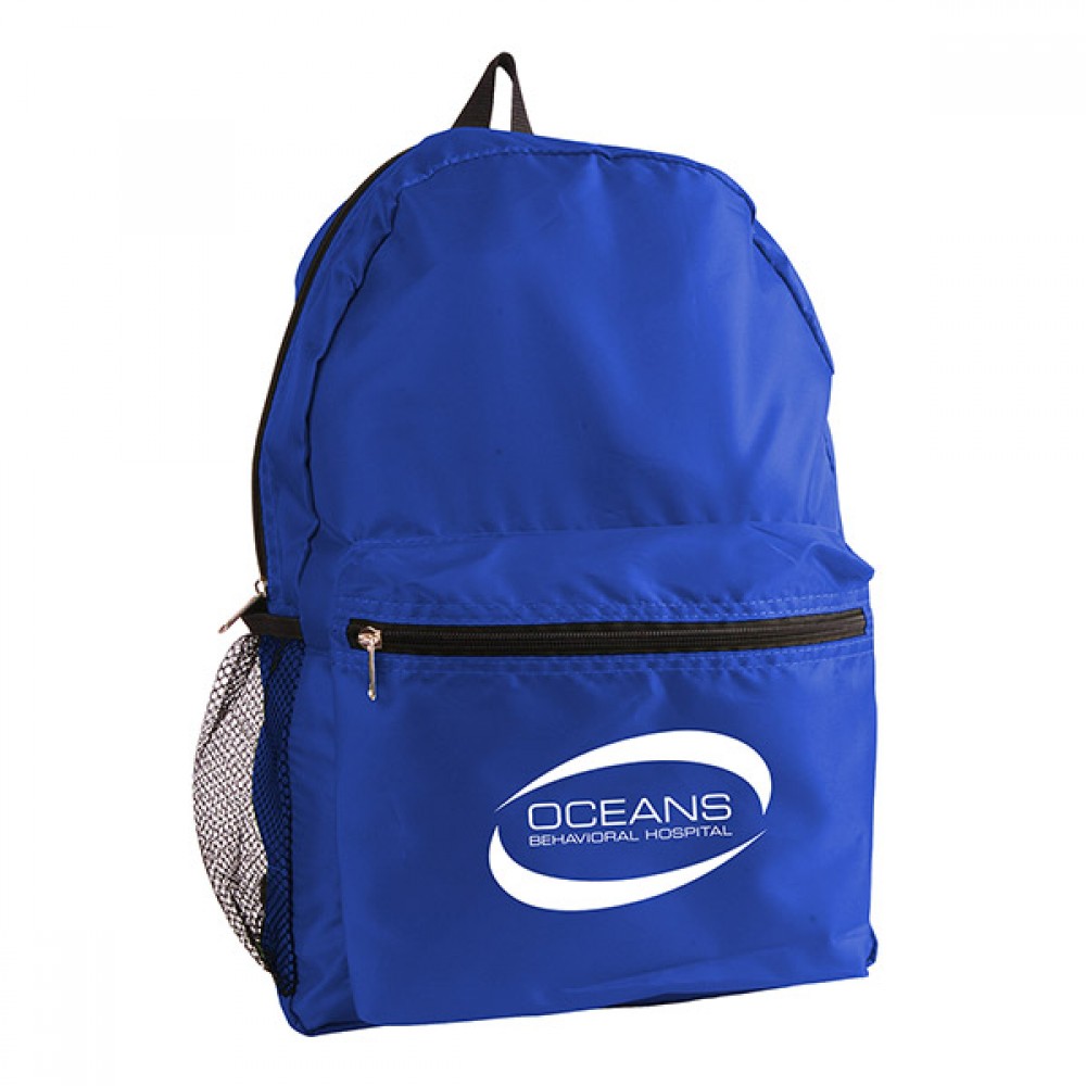 Promotional Nylon Backpack - Heat Transfer (Colors)