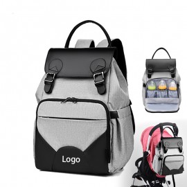 Multifunction Diaper Bag Backpack with Logo  Multifunction Diaper Bag Backpack with Logo