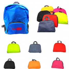 Logo Branded Lightweight Pack Able Backpack  Logo Branded Lightweight Pack Able Backpack