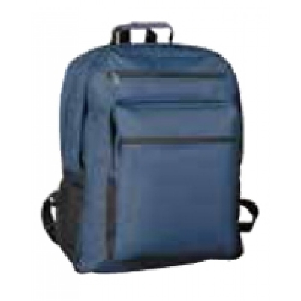 Promotional Deluxe Backpack w/2 Double Zippered Main Compartments