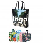 Logo Branded Fashion Laminated Canvas Tote Bag