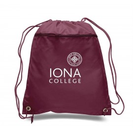 Logo Branded Polyester drawstring backpack