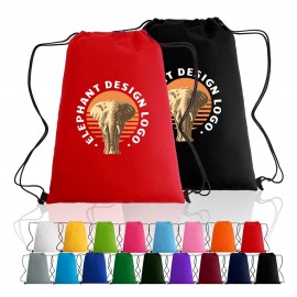 Promotional Non-Woven Drawstring Cinch Sports Bag- 14" x 18"  Promotional Non-Woven Drawstring Cinch Sports Bag- 14" x 18"