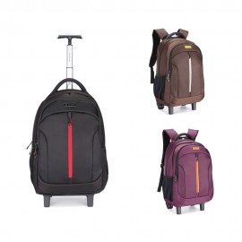 Multifunctional Waterproof Laptop Trolley Backpack with Logo