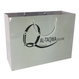 LARGE Laminated Eurotote Bag - 1 Color Print (17.75" W X 12" H X 6.25" D) with Logo